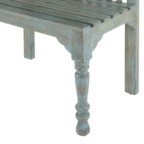 Butler Specialty Company Heritage Roseland Solid Wood Bench Blue