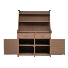 Sturdy Garden Potting Bench with Storage Shelf, Drawer, and Cabinet for Outdoor Planting and Horticulture Tasks (Brown + Wood + Rustic)