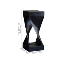 LUYOUBOZHU Vase Stand Creative Modern Art Style Whole Wood Planter Side Table Black Stakes Bonsai Rack(Small)