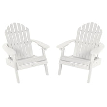 highwood AD-KITCHL6-WHE Hamilton Folding and Reclining Adirondack Chairs, 2-Piece Set, White