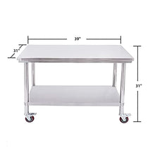 XYWGBMS Outdoor Serving Cart with Grill & Pizza Oven Table for Parties and Picnics & Versatile Design,Silber-39×31×31