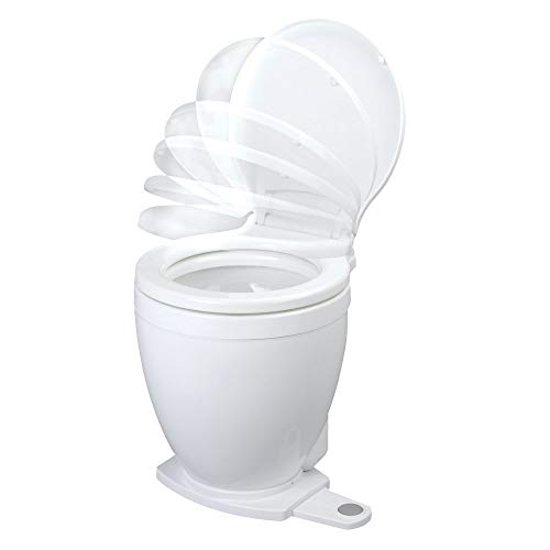 Jabsco Lite Flush Compact Marine Electric Toilet with Foot Control One