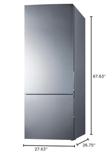 Summit 28" Refrigerator, Freezer, Stainless Steel - FFBF279SSX