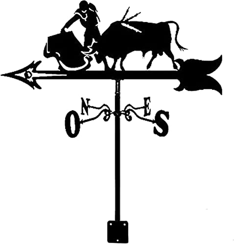 Weathervane Wind Vane Boat Weathervane Roof Vane Measuring Tools Boat Weather Vane (Bullfight)