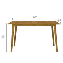 Royal Teak Collection ADBT65 Admiral Rectangular Bar Table, 32x65 Inch