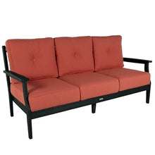highwood Lehigh 2-Piece Deep Seating Set, with Sunbrella Cushions in Canvas Persimmon, Black Frame