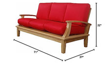 Anderson Teak Patio Lawn Garden Furniture Brianna Deep Seating Sofa + Cushion