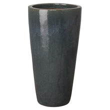 Emissary 18.5in Gray Stoneware Round Planter