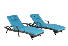 Finca ancha Ergonomic Patio Furniture Set, Patio Bar Set w/Sillas para Balcon, Foldable Sillas para Patio Exterior, 600lbs Capacity, Galvanized Steel, Cushioned, No Assembly Needed (Light Blue)