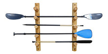 Log Kayak Rack 5 Slot Paddle Board and Fishing Pole Log Rack Natural