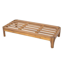 Christopher Knight Home Jack 47" Outdoor Bench with Cushion, Modern Patio Ottoman, Rectangular Bench with Solid Acacia Wood Base, Garden Bench for Patio Deck Backyard Entryway, Teak+ Beige