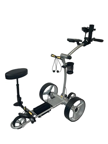 Insanity Golf PXL Electric Golf Push Cart Silver