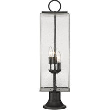 SANA 3 Light Outdoor PIER Mounted Fixture, Black and SEEDY