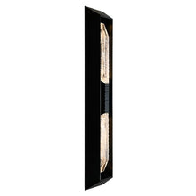 CWI Lighting Petra Integrated LED 44in Sand Black Outdoor Wall Light with Handcrafted Glass for Garage Door, Front Porch, Entryway