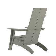 Taylor & Logan Brady Dual Slat Poly Resin Adirondack Chair in Gray, Set of 4
