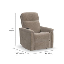 Flexsteel Petite Power Lift Recliner with Power Headrest, Lumbar, Heat & Massage