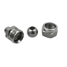 wrtgerht Mini Power Small Pump 1/8" 1/4" 3/8" 1/2" 3/4" Stainless Steel SS304, Model 155 Adjustable Swivel Ball Joint, Industrial Nozzle Accessories Part