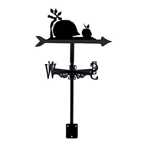 Weathervane Garden Decorations Weathercock Stainless Steel Weather Vane Vane Retro The Bird House Garden Stake Wind Direction Indicator (Style 5) (Style 4)