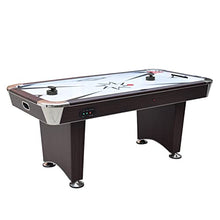 Hathaway Midtown II 6-ft Air Hockey Family Game Table Dark Cherry Wood
