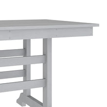 Flash Furniture 72" Rectangle HDPE Outdoor Dining Table for 6, Gray