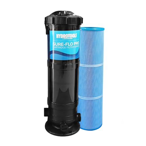 SWIMLINE HYDROTOOLS Above-Ground Pool Cartridge Tank & Replacement Filter Element - 120 Sq. Ft. High-Performance Filtration, Sure-Flo Pro System, Pump or Base Not Included