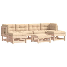 HEFZGDB 7 Piece Patio Lounge Set with Cushions Solid WoodOutdoor Furniture Set Patio Set Patio Furniture setsSuitable for Garden, Patio, Courtyard.