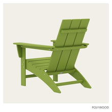 POLYWOOD Modern Adirondack Chair – All-Weather Outdoor Lawn Adirondack Chairs – HDPE, Fade-Resistant & Durable Outdoor Furniture – For Patio, Deck & Fire Pit Chairs – Lime