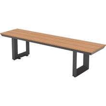 Global Industrial Urban 6' Plastic Rectangular Picnic Table & Bench Set, Tan
