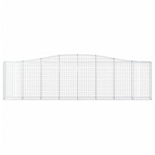 Arched Gabion Baskets 2 pcs 157.5"x11.8"x39.4"/47.2" Galvanized Iron White Black Other
