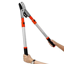 EliteBloom Handheld Extendable Garden Shears Telescopic Tree Ratchet Lopper Pruner, Extending Garden Cutter Branch Shear Pruning Tools, Gardening Hand Tool,B