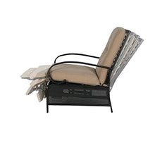 Patio Tree Adjustable 2-Piece Lounge Chair Recliner Sofa with Removable Cushion Beige
