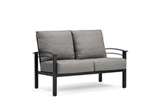 Winston Stanford Cushion Loveseat Textured Pewter