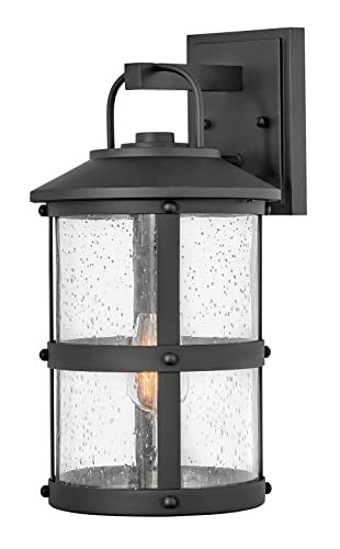 Hinkley Lakehouse Medium Wall Mount Lantern, Low Voltage Black