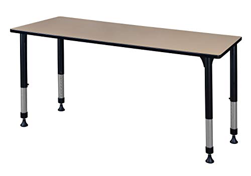 Regency Kitt Height Adjustable Classroom Table 60" x 30" Ivory