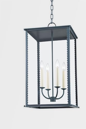 Troy Lighting Zuma 4 Light Outdoor Pendant Transitional 27 Inches Tall Verdigris