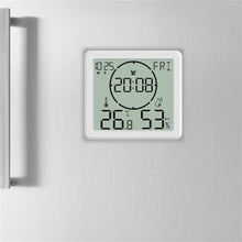 HBJWOV Temperature and Humidity Meter Clock Household Thermometer High-Precision Multi-Function Electronic Hygrometer