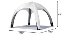 Vispronet White 10ft x 10ft Inflatable Canopy Tent with Accessories