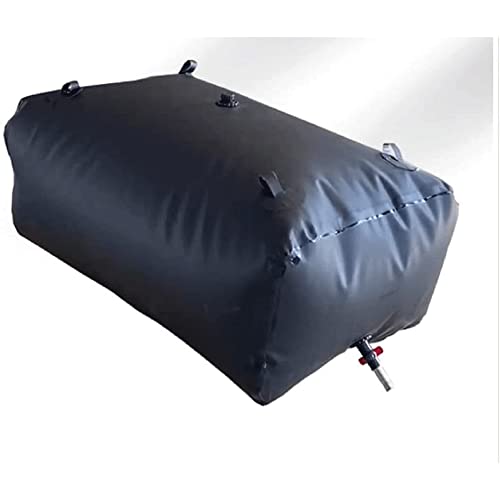 MAXEPO Black Car Transportation Large PVC Water Container Portable Outdoor Gardening Storage Bag Tank with Faucet for Camping Hiking Emergency Bladder Tanks Collapsible Rain Barrel