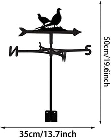Various Weathervane Wind Wheel Decorative Garden Stake with Ornament Garden Weather Vane (Dove)
