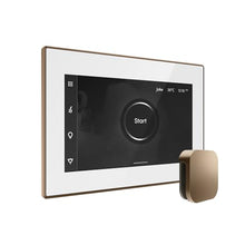 Mr Steam iSteamX Steam Shower Control and Steamhead in White Brilliant Black