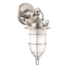 Hudson Valley Lighting New Canaan One Light Wall Sconce Polished Nickel Silver