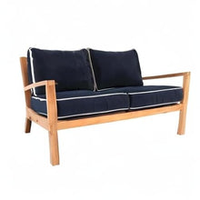 Royal Teak Collection COA2-NAVY Coastal Love Seat Outdoor Couch, Navy