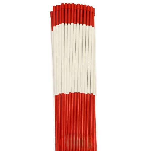 StakeMakers Driveway Markers 4' x 5/16" Red 1000 Pack