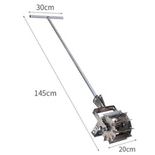 MZGYYD Garden Rotavator, Cordless Tiller Cultivator,Small Household Weed Hoe and Scarifier,Hand Push Weeding Tool,Manual Tiller and Weeder