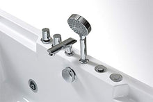 SIMBASHOPPING USA Whirlpool Bathtub Hydrotherapy 2 Persons 8 Water Jets Hot Tub 67" - Linda