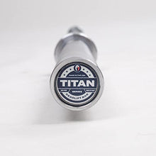 Titan Fitness Titan Series Olympic Deadlift Barbell Bright Zinc/Hard Chrome 20 KG 28.5MM USA Made 2,000 LB Rated