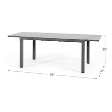 JARDINA Outdoor You Living Salina 9-Piece Aluminum Patio Dining Set for 8 Grey