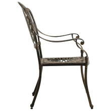 HGPOTUY 5 Piece Cast Aluminum Bistro Set Bronze