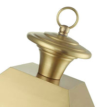 Livex Wentworth 4 Light Outdoor Post Top Lantern 27.5 Inches Tall Natural Brass