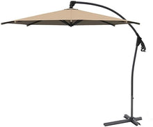 Parasol 3m Outdoor Umbrella Garden Umbrella Umbrella Market Outdoor Table Umbrella Patio Umbrella Push Button Terrace Umbrella Beach Umbrella (Khaki 3m Iron)